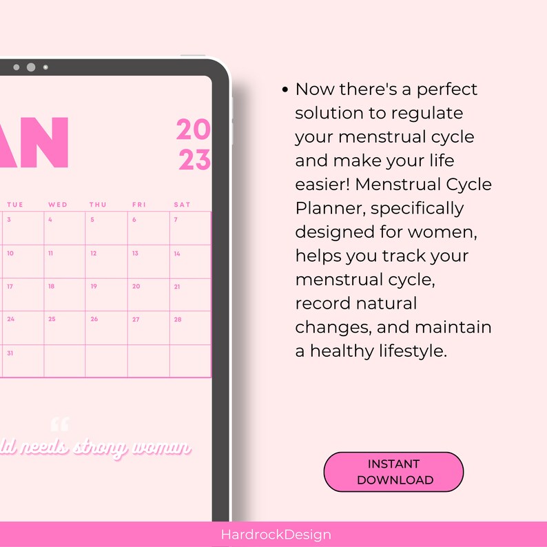 Period Tracker Printable, Menstrual Cycle Planner, Period Tracking