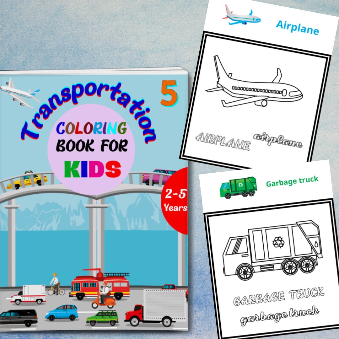 Back to School Educational Coloring Books for Kids, Back to School ...