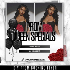 Prom Specials Flyer: DIY Canva Template (Digital Download)