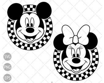 Checkered Mouse Svg Png, Printable Design, Svg For Cricut Cutting File, Vinyl Cut File Cricut, Instant Download