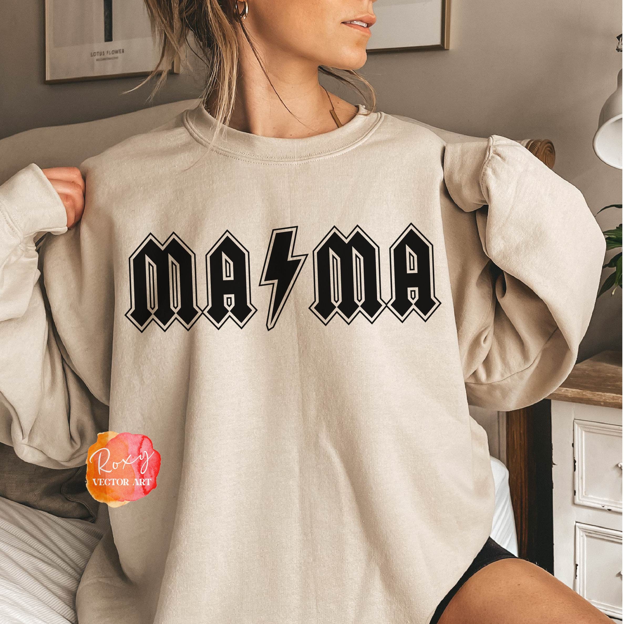 Mama With Lightning Bolt Svg Png Eps, Mama Svg, Mother's Day Svg, Mom ...