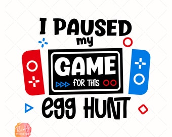 Ostereiersuche, Kinder Ostersack, Jungen Ostergeschenk, lustiger Gammer, Geschenk für Gammer, Spiel-Liebhaber, Sofort-Download, Ostern PNG SVG