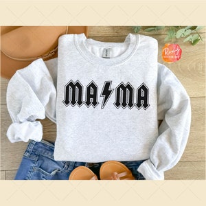 Mama With Lightning Bolt Svg Png Eps, Mama Svg, Mother's Day Svg, Mom ...