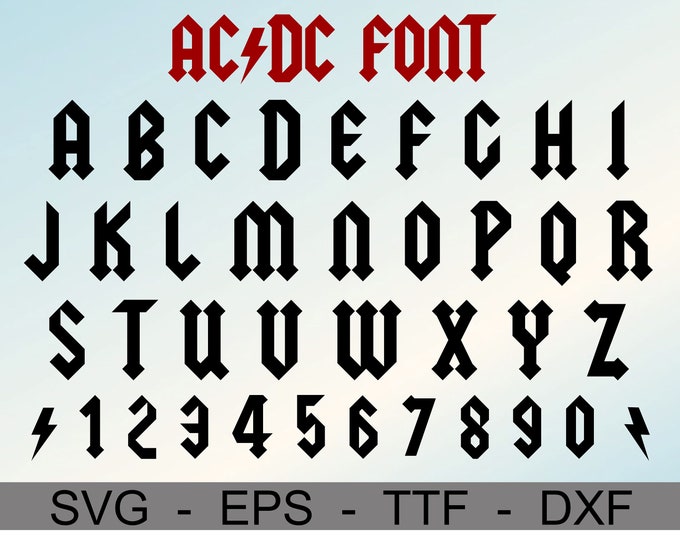 Rocker Heavy Metal Font TTF, Canva, Cricut, Illustrator, Font Files ...