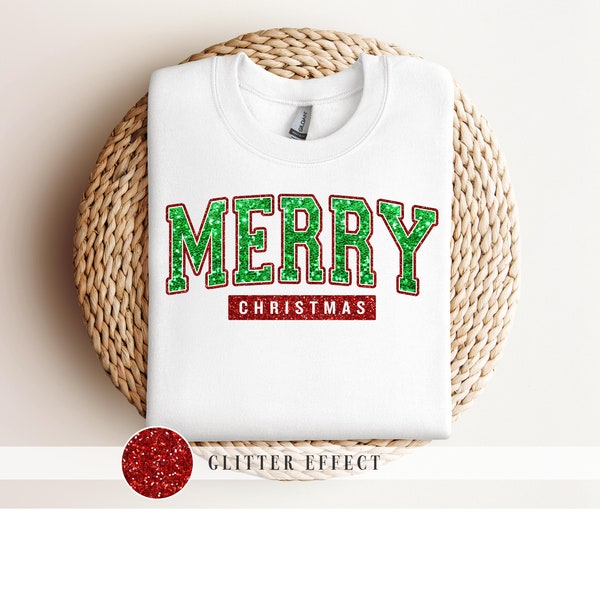 Merry Christmas Sequin png - Christmas Sublimation - Merry Christmas Glitter png Print File For Sublimation Or Print - Digital Download