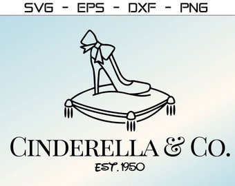 Cinderella & Co SVG, Black Design, Mouse SVG, Family SVG, Customize Gift Svg, Vinyl Cut File, Svg, Pdf, Jpg, Png, Ai Printable Design Files