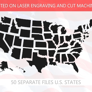 USA Staaten SVG, 50 Staaten SVG Bundle, Cut Files, Cricut, Clip Art, Staaten bearbeitbar, Amerika svg, Staaten solide svg / bearbeitbare svg