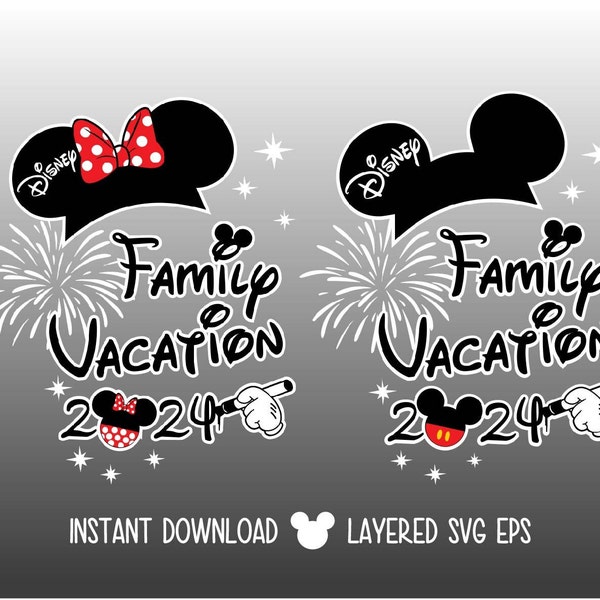 Family Vacation 2024 PNG, Mouse Christmas Svg, Disneyland Christmas svg, Family Vacation SVG, Family Trip svg, Vacay Mode SVG