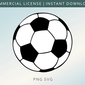 Soccer Ball Svg, Football Svg,  Dxf, Eps, Ai, Cdr Vector Files for Silhouette, Cricut, Cutting Plotter, Png file