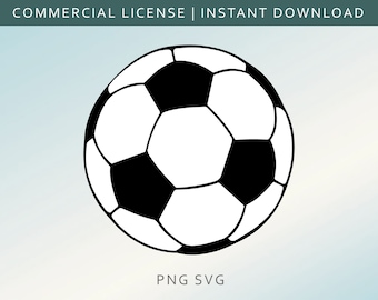 Soccer Ball Svg, Football Svg,  Dxf, Eps, Ai, Cdr Vector Files for Silhouette, Cricut, Cutting Plotter, Png file