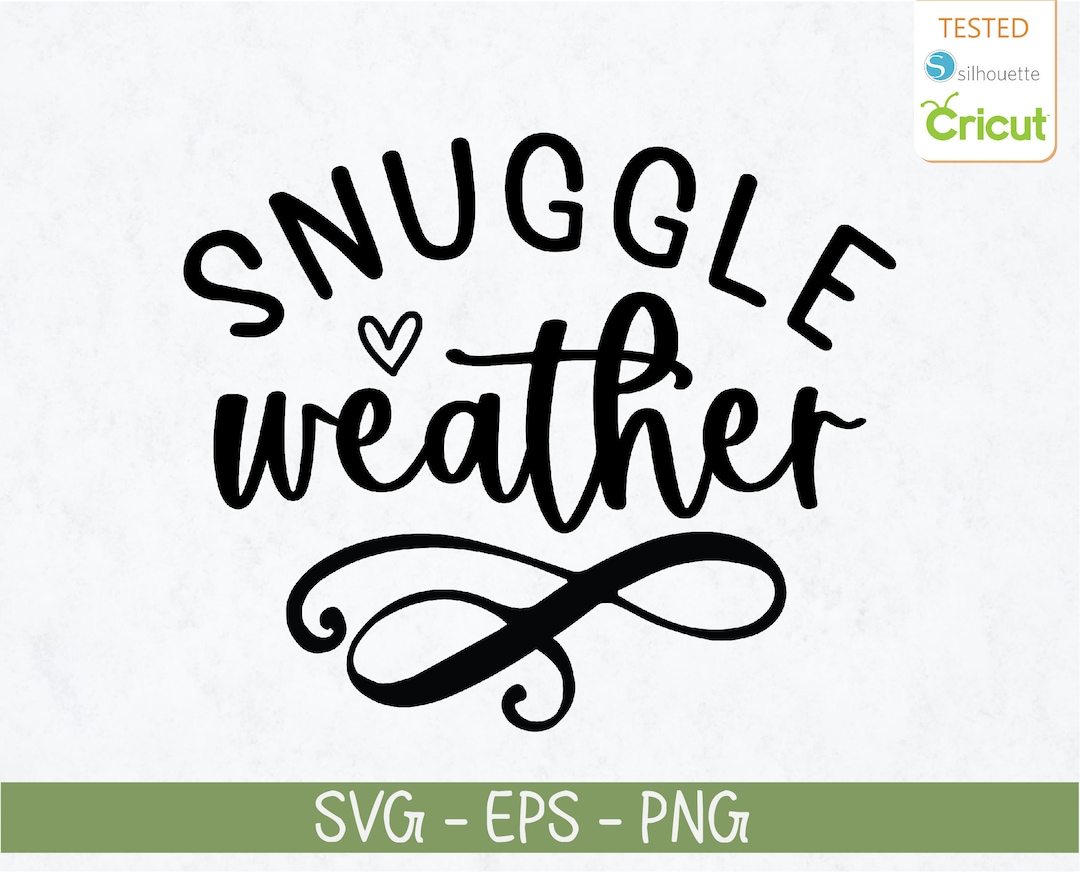 Snuggle Weather SVG Gemütliches Winter Vibes TShirt Design Etsy.de