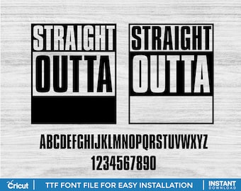 Compton Frame SVG, Straight Outta Custom, SVG, Instant Download, Straight Outta Template, Outta Compton svg, Straight Outta png