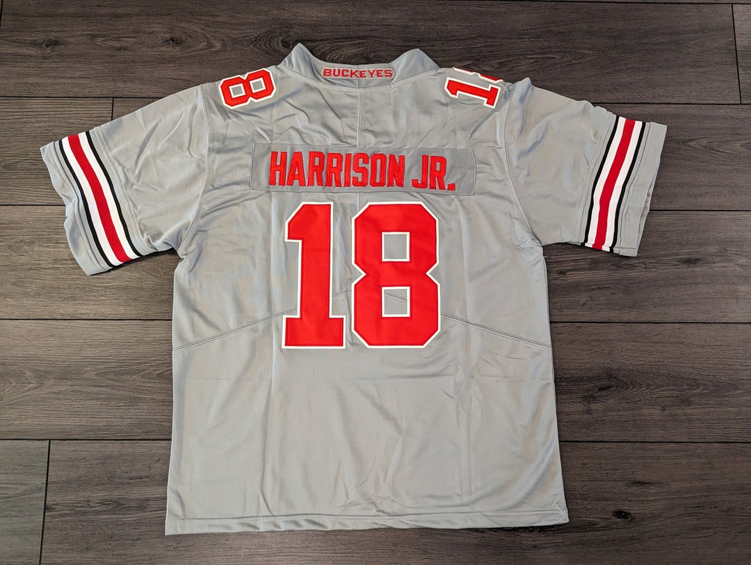 Men's Ohio State Buckeyes #18 Marvin Harrison Jr. Jerseys Black