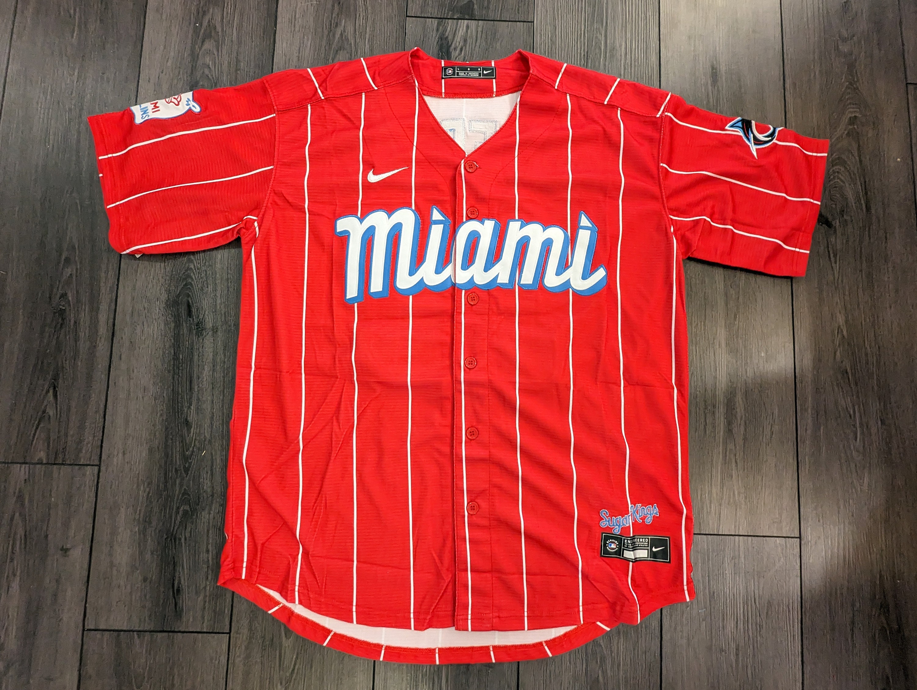 90s Miami Marlins Majestic Stitched Jersey Size Large 