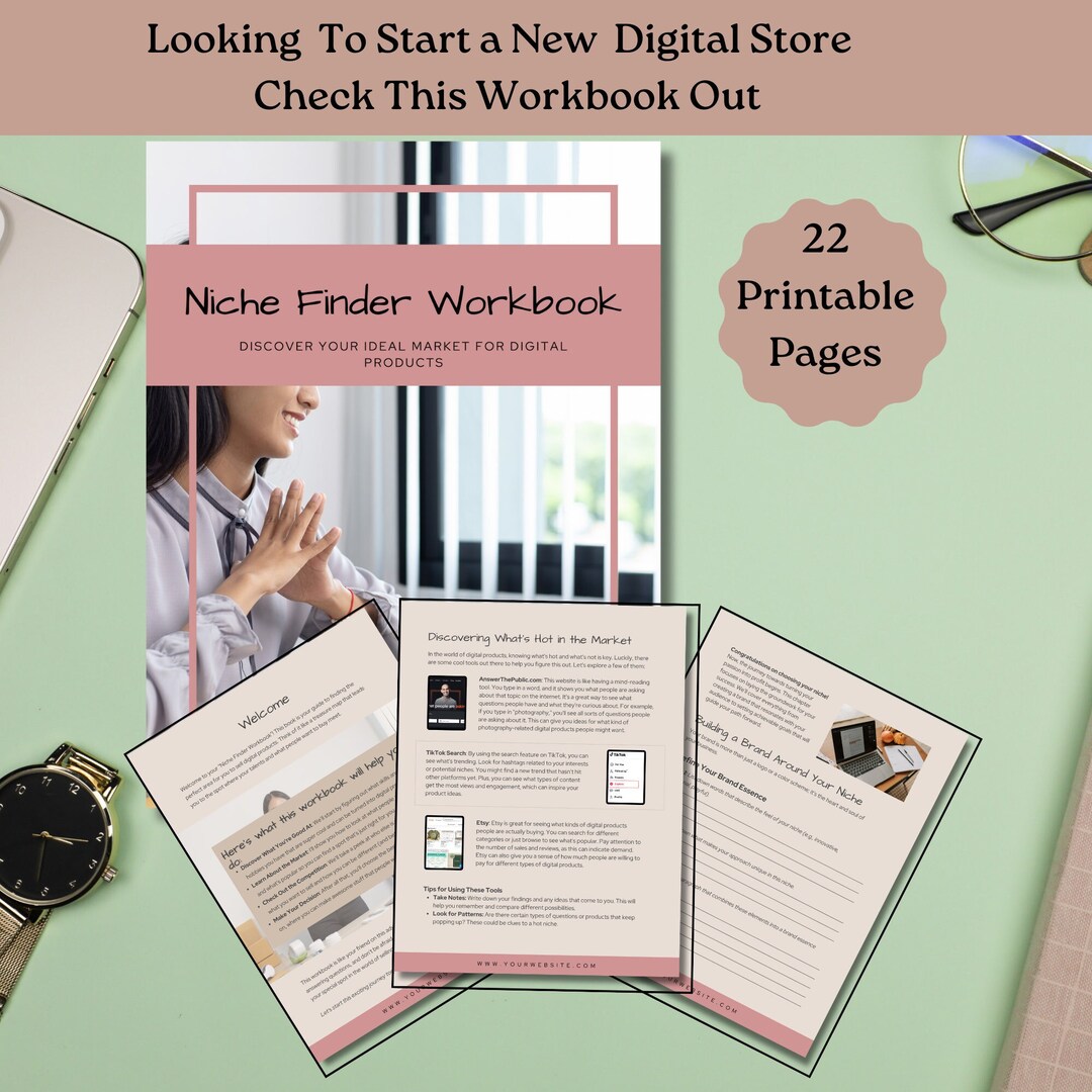 Niche Finder Workbook Niche Guide Ebook Niche Finder Etsy