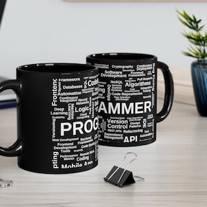 Programmer's Paradise Coffee Mug - Coding, Algorithms, Debugging - Geeky Gift for Coders - Tech Enthusiast Cup. Office accessories gift
