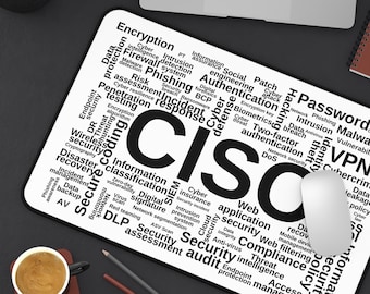 CISO - Information Security Desk Mat, cyber security, infosec, security officer gift