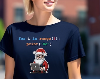 おもしろいコード「Ho Ho Ho」Tシャツ - オタクなホリデーTシャツ - プログラマーのユーモアギフト - コード開発者と学生のためのユニークなクリスマスアパレル