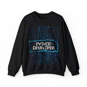 Python Sweatshirt, Tech-Design, F & E Geschenk Bild 4