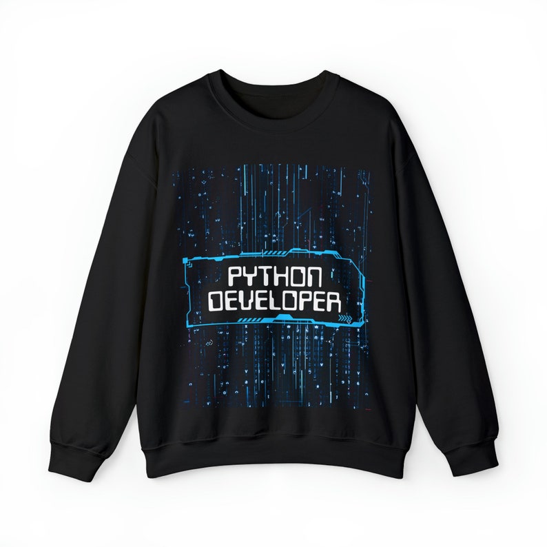 Python Sweatshirt, Tech-Design, F & E Geschenk Bild 4