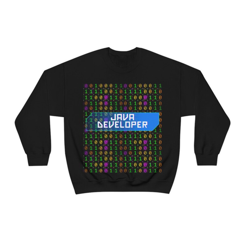 Java Developer Sweatshirt, Tech Design, Unisex Coder Gift image 4