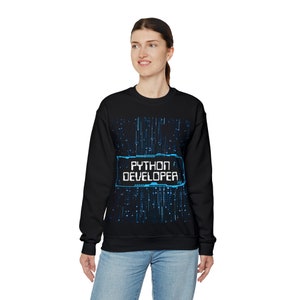 Python Sweatshirt, Tech-Design, F & E Geschenk Bild 6