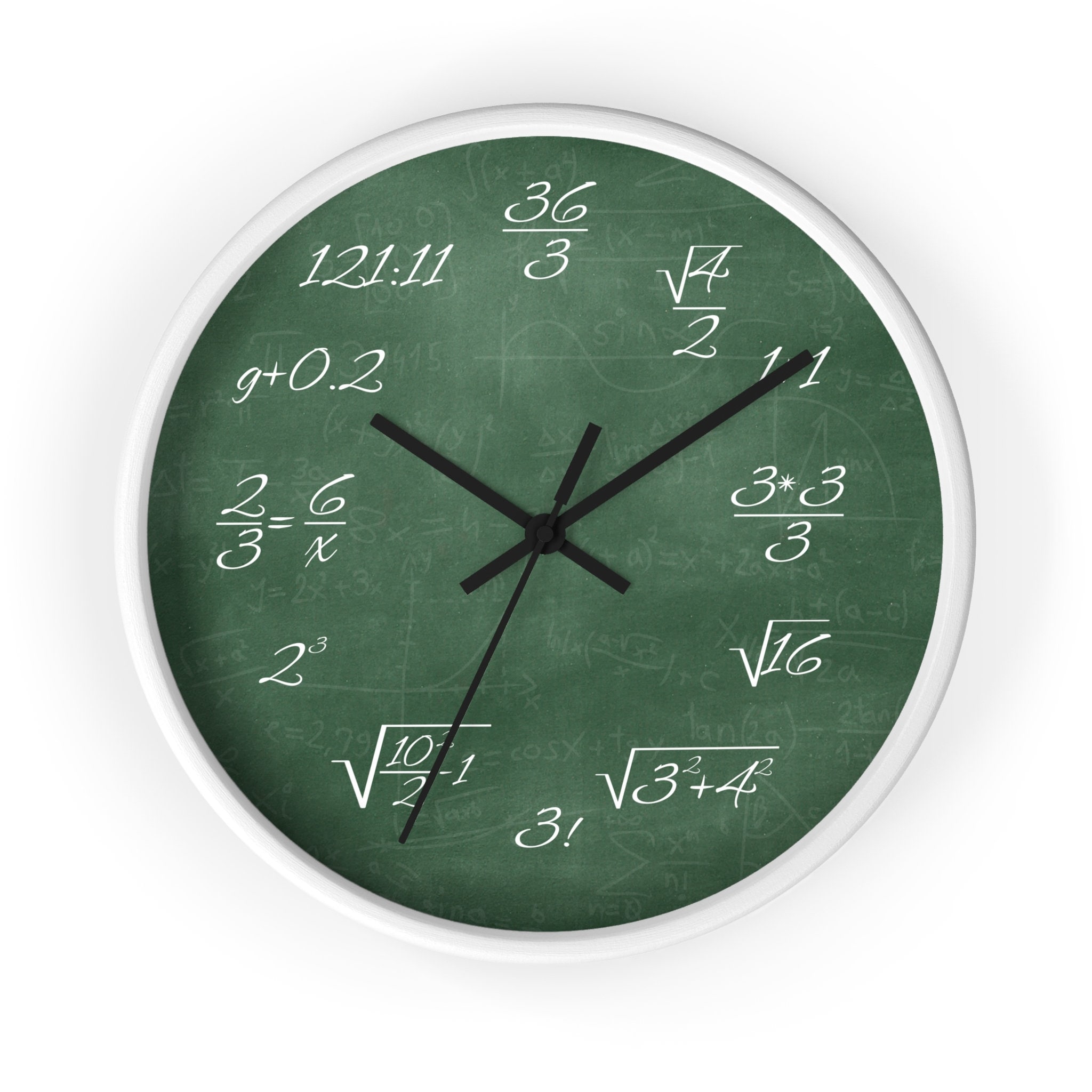 Orologio con formule matematiche hot sale