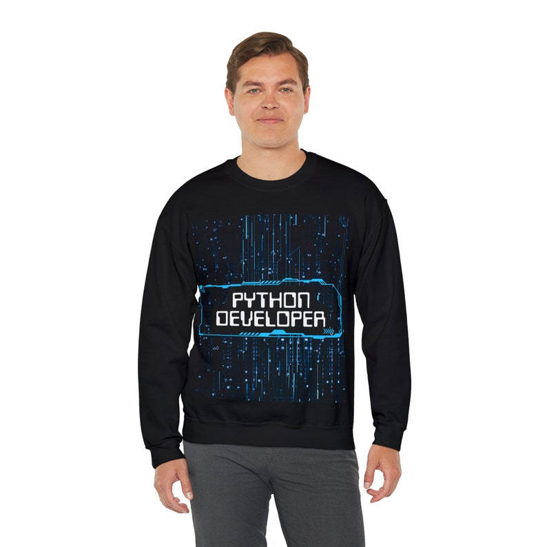 Python Sweatshirt, Tech-Design, F & E Geschenk Bild 5