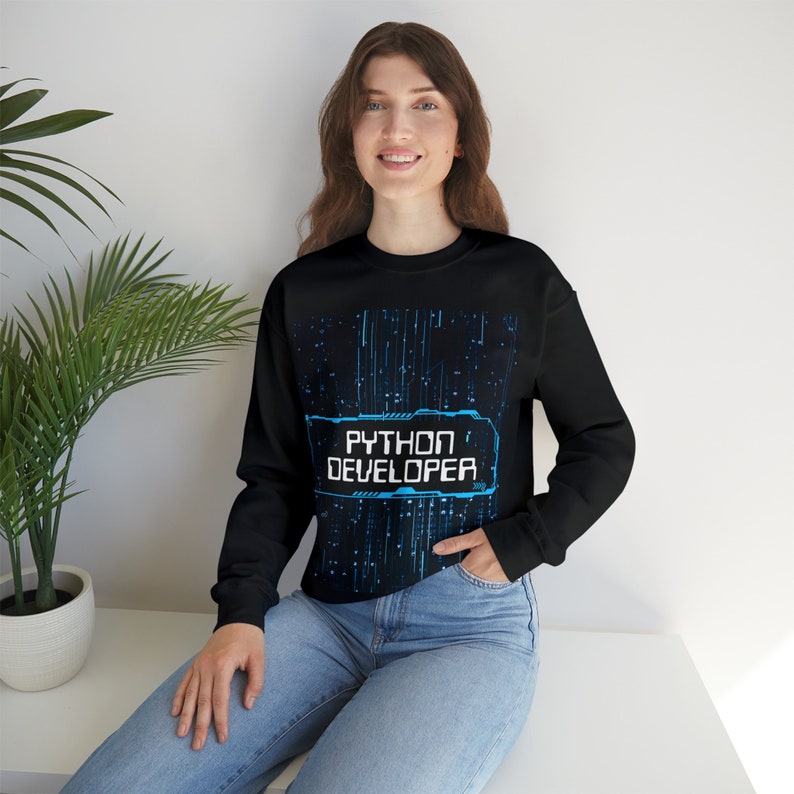 Python Sweatshirt, Tech-Design, F & E Geschenk Bild 7