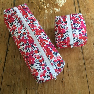 Lot trousse + porte-monnaie liberty