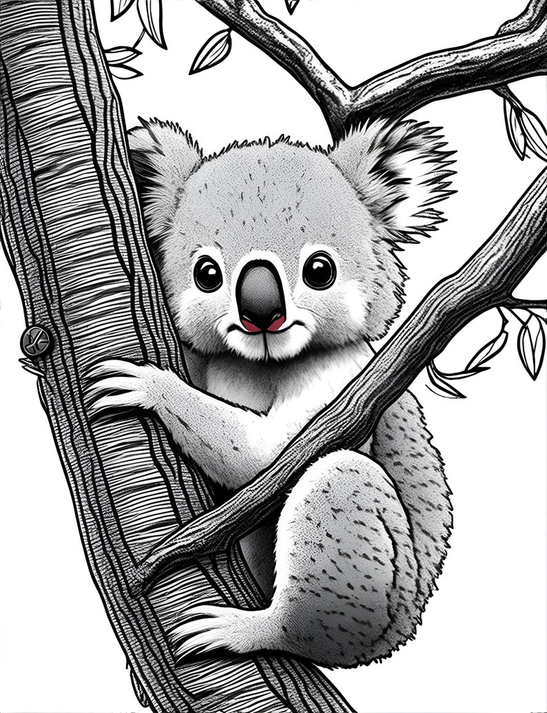 Collection of Adult Coloring Page. Fill Color According to - Etsy