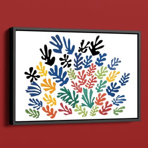 Henri Matisse Vintage Framed Art: 'La Gerbe, 1953' – Iconic Colorful Masterpiece for Elegant and Timeless Wall Décor
