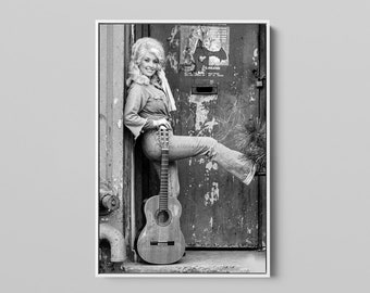 Dolly Parton 1970 Canvas Art Print - Vintage Music Icon Wall Decor - Perfect Gift for Country Music Fans