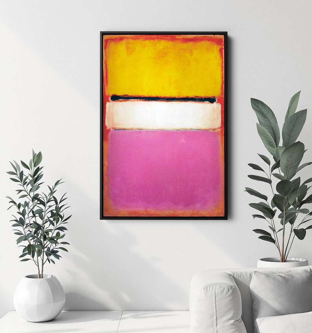 Mark Rothko - White Center; Yellow, Pink and Lavender on Rose 1950 ...