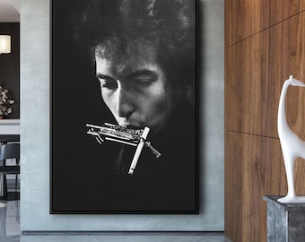 ボブ・ディランのポスター：ヴィンテージの白黒ミュージック