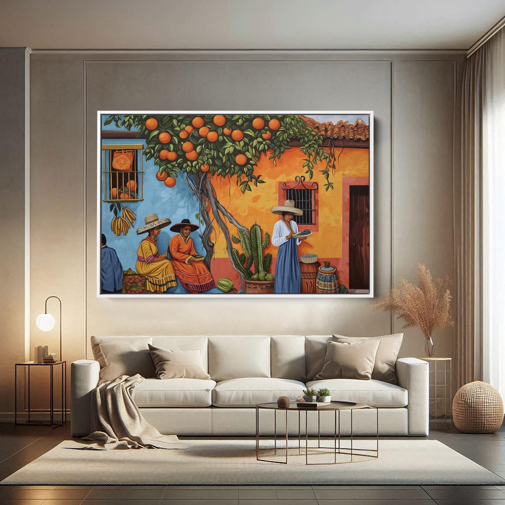 Mexican Wall Art - Traditional Mexican Home Painting - Mexican