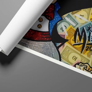 Rich Monopoly Mimo 2016 Pop Art Graffiti Canvas Print, Banksy Art ...