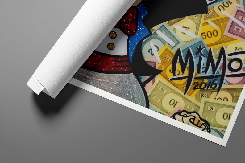 Rich Monopoly Mimo 2016 Pop Art Graffiti Canvas Print, Banksy Art ...