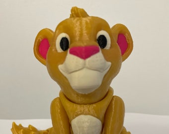 3D Printed Articulating Simba