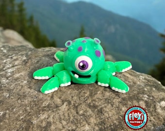 3D Printed Cute Alien Fidget Pencil Topper
