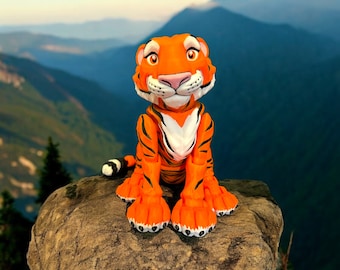 3D Gedruckter Tiger Extra Large