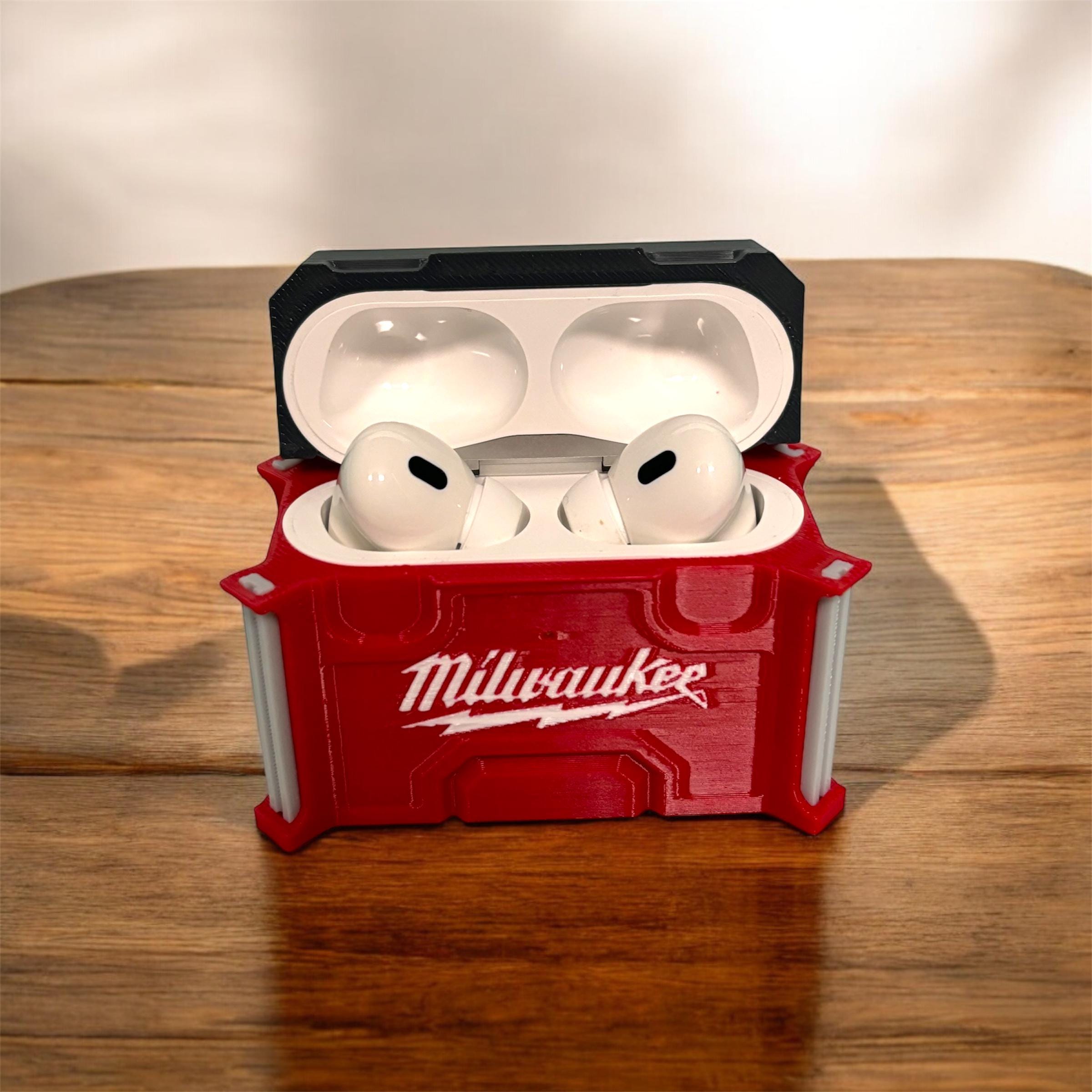 ミルウォーキーパックアウト風　AirPods pro 1 or 2ケース Amazon.com: AirPod Pro 1 & 2 Case for Milwaukee Packout
