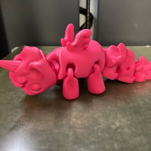 Cute 3D Printed Articulating Unicorn Fidget - Etsy