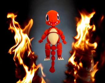 3D Printed Flexi Charmander