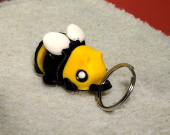 Cute 3D Printed Bee Keychain