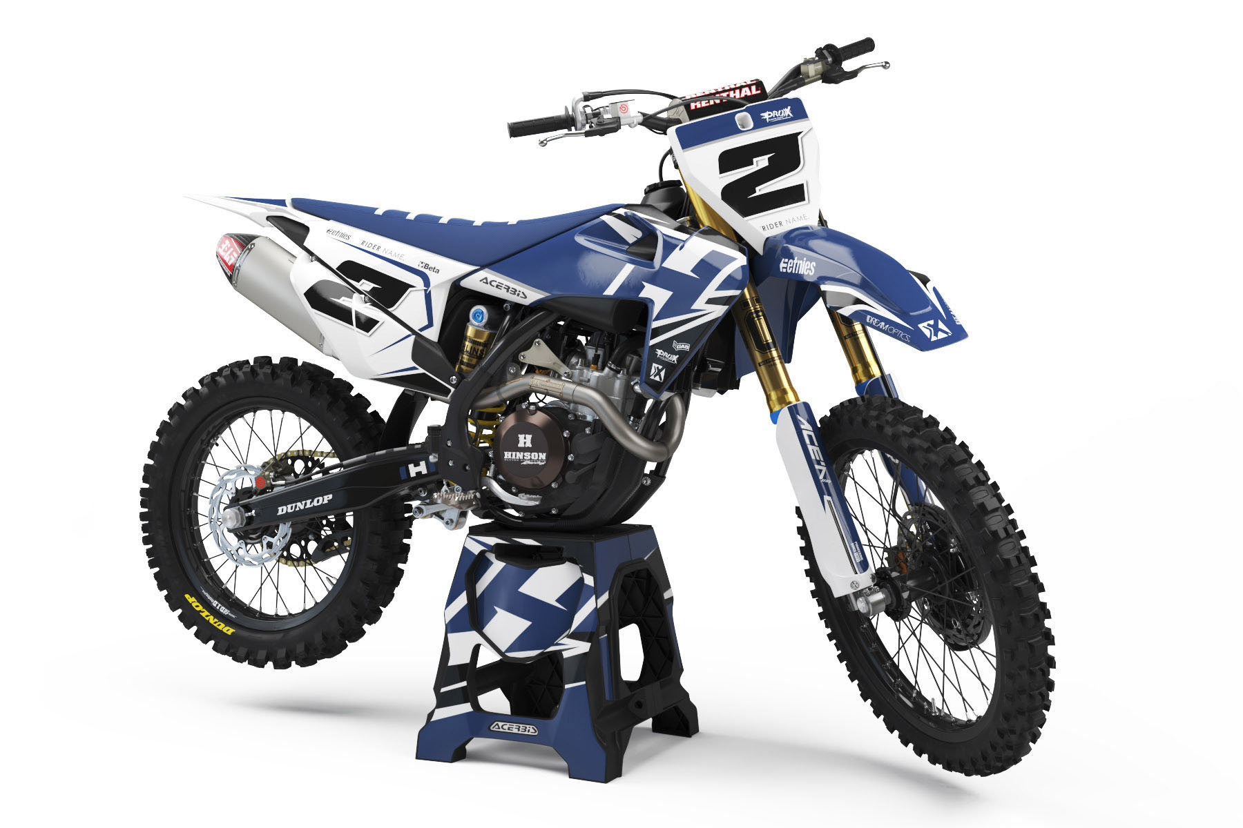 Grafiche MX / Adesivi per Motocross - Enduro - HUSQVARNA TC TE FC FE - RIDE  Fluo