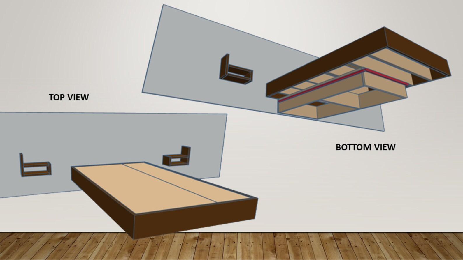 Queen Size Floating Bed & Floating Nightstands complete Etsy Australia