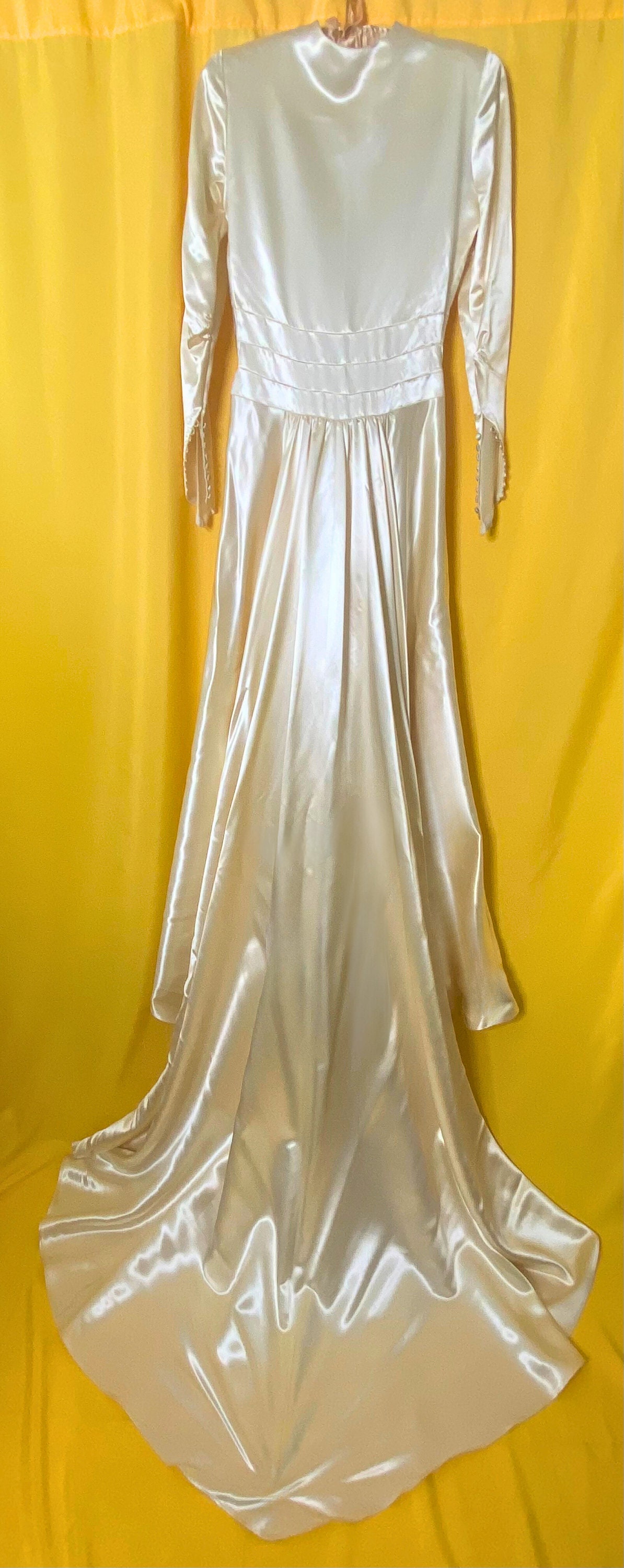slipper satin wedding dress Davinci Bridal 50808 Long fitted Strapless satin mermaid wedding dress ruffle sheer Gown 12 / White