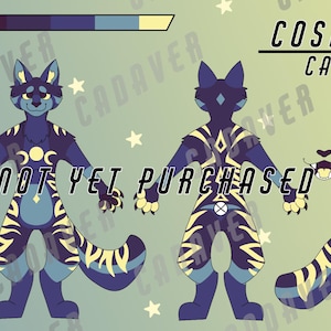 Cosmic Cat - fursona adoptable