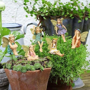Hadas Elfines en miniatura Figuras de jardín de hadas B -  España